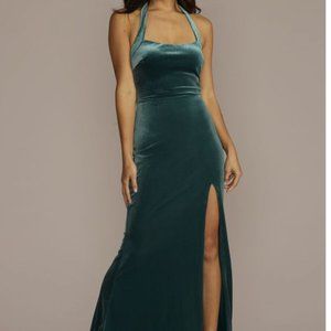 Long Velvet Formal Dress, NWT